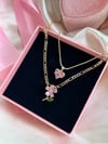 Pink Flower & Heart Set
