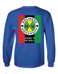 Image 2 of Holiness U CC Long Sleeve Blue Tee - Double Time