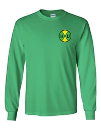 Image 1 of Holiness U CC Long Sleeve Green Tee - Double Time
