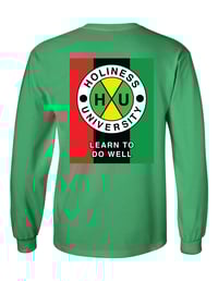 Image 2 of Holiness U CC Long Sleeve Green Tee - Double Time