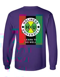 Image 2 of Holiness U CC Long Sleeve Purple Tee - Double Time