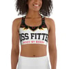 BossFitted White Sports Bra