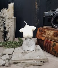Image 2 of Concrete Bust Candle