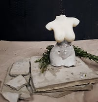 Image 3 of Concrete Bust Candle