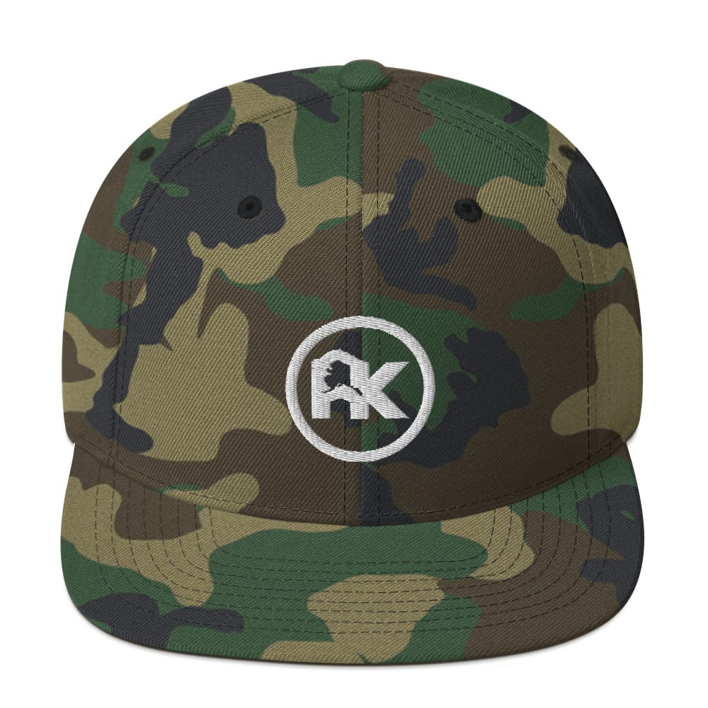 Image of CJAK logo - White on Camo