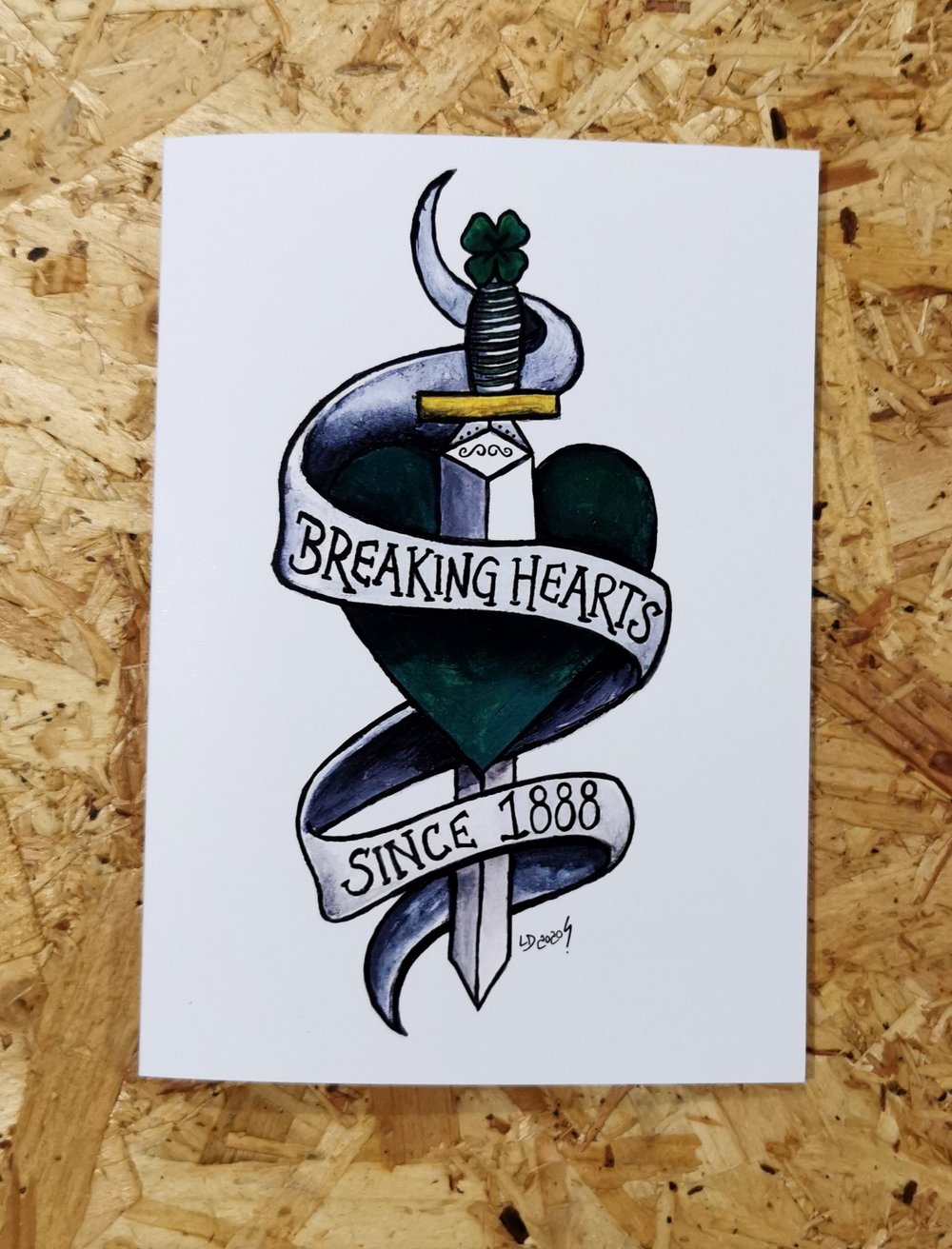 Image of BREAKING HEARTS CARD