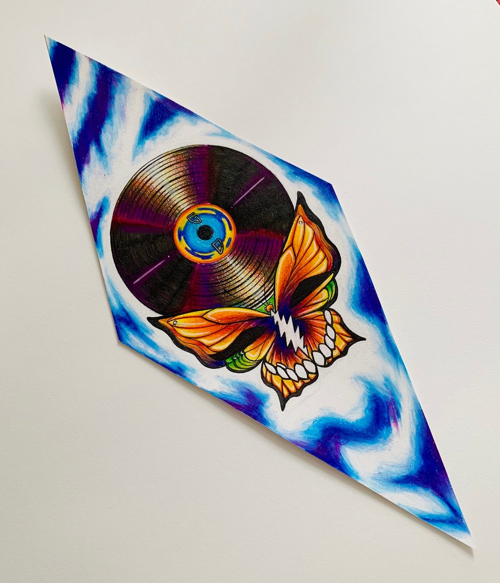 •••Tie Dye Steal Your Face Butterfly Original•••