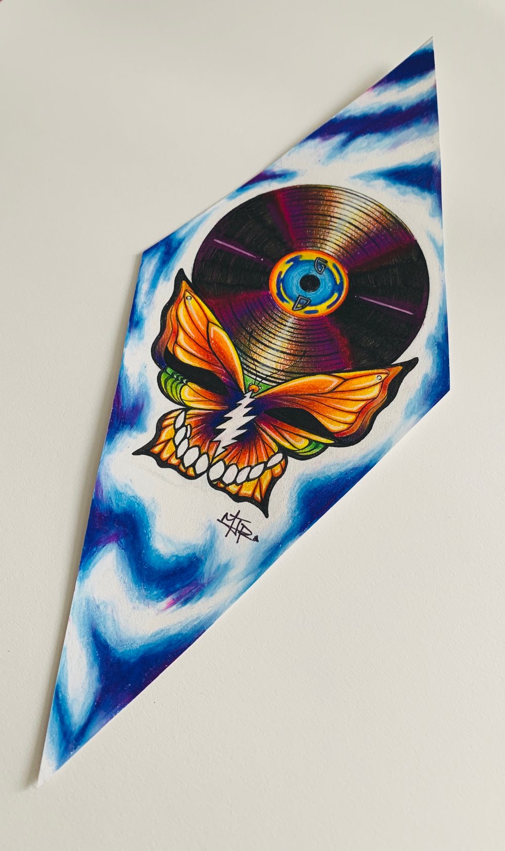 •••Tie Dye Steal Your Face Butterfly Original•••