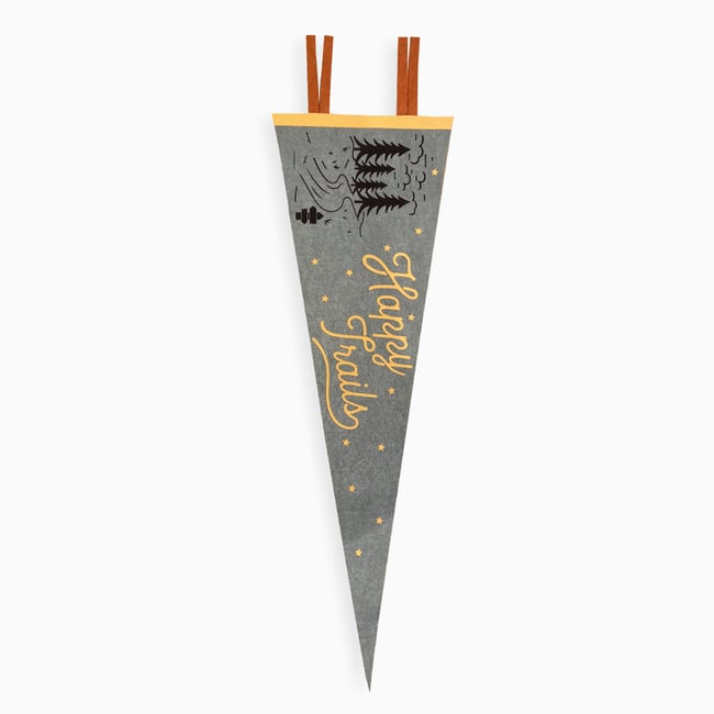 Happy Trails 9x27 Pennant