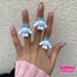 Puppy Rings in Pink and Blue Image 2