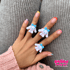 Puppy Rings in Pink and Blue Image 4