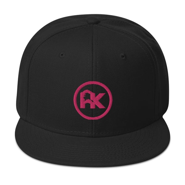 Image of CJAK logo - Pink on Black