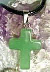 Aventurine Cross Necklace