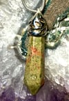 Unakite Point Pendant / Necklace