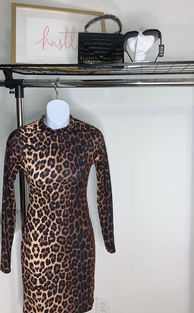 Image of Leopard bodycon dress 