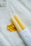 Hand-Dipped Beeswax Taper Candle - Natural Golden 10" 