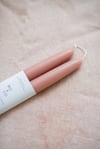 Hand-Dipped Beeswax Taper Candle - Terra Cotta 10"