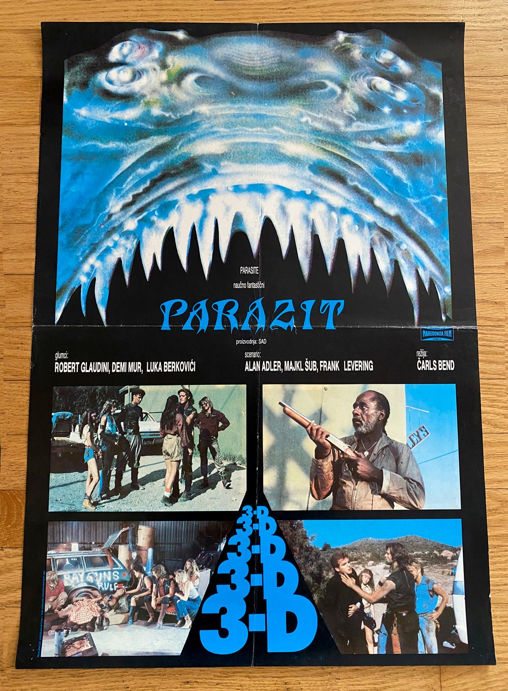 1982 PARASITE Original Yugoslavian Movie Poster