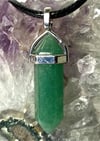 Aventurine Hexagonal Pointed Healing Pendant / Necklace