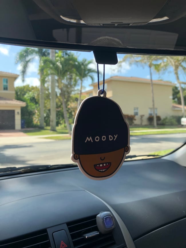 Moody Car Air Freshener (Vanilla)