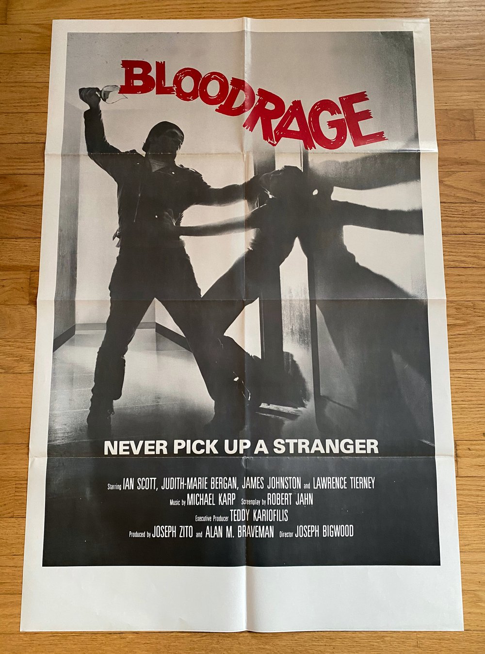 1979 BLOODRAGE Original U.S. One Sheet Movie Poster