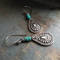 Image 3 of Southwestern Teardrop Earrings