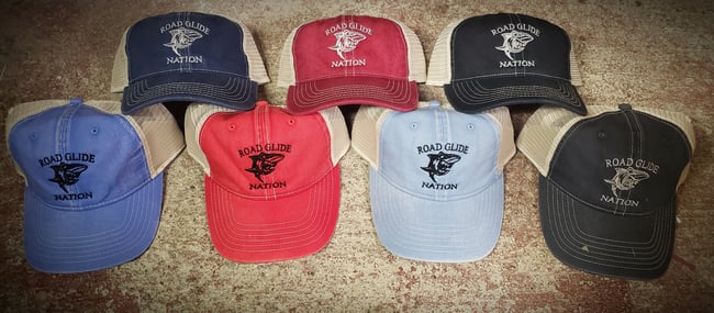 Road Glide Nation Vintage Trucker Cap 