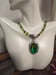 Image of BICOLOR YELLOW AND GREEN TOURMALINE PENDANT NECKLACE