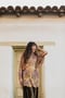 Image of Desert Sunset Robe/Cape with Handwoven Gold Belt