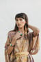 Image of Desert Sunset Robe/Cape with Handwoven Gold Belt 