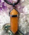 Carnelian Hexagonal Pointed Healing Pendant / Necklace