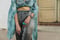 Image of Hand Meets Sky Robe/Cape & Hand Woven Gold Belt