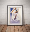 Winter Sport in Italien | Franz Lenhart | 1935 | Vintage Travel Poster