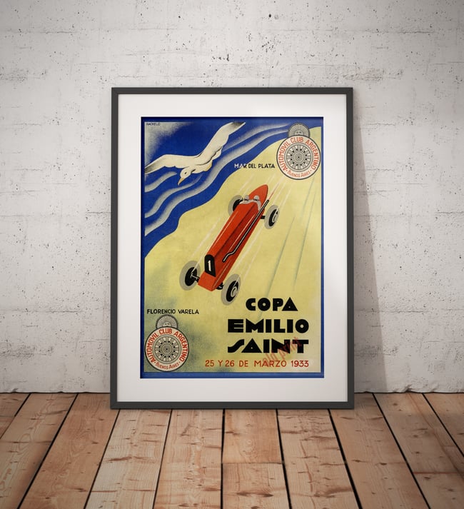 Copa Emilio Saint | Pachelo | 1933 | Wall Art Print | Vintage Poster