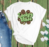 Lucky Vibes four leaf clover shirt 