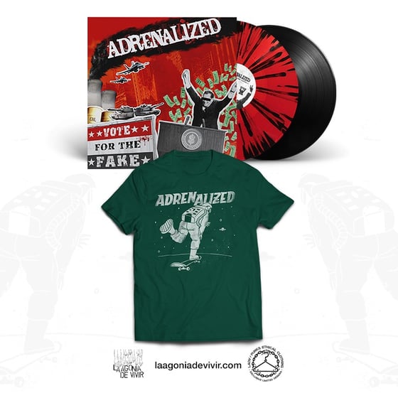Image of ADRENALIZED Bundle (Vote for the Fake Lp + Space Skate Tshirt)