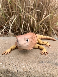 Image 1 of Bearded Dragon With Choice of Eye Color - 3D Printed Flexi Lizard