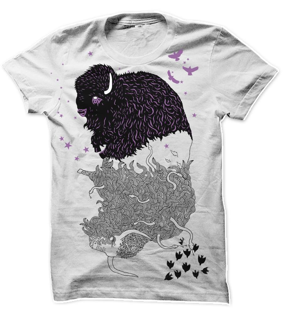 *shels 'Purple Buffalo' - TSHIRT