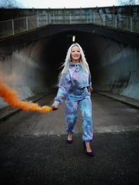 Image 2 of Tie Dye Crop Tracksuit