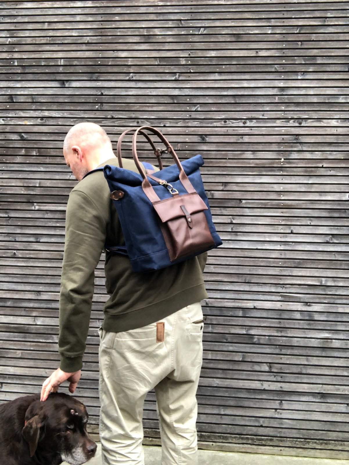 waxed canvas convertible backpack