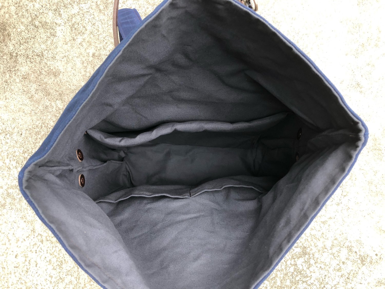 Waxed Canvas Grey Convertible Backpack Men Tote Bag 