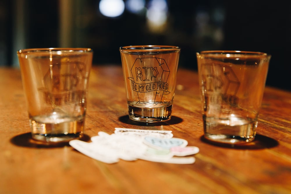 Image of TOMBSTONE SHOT GLASS