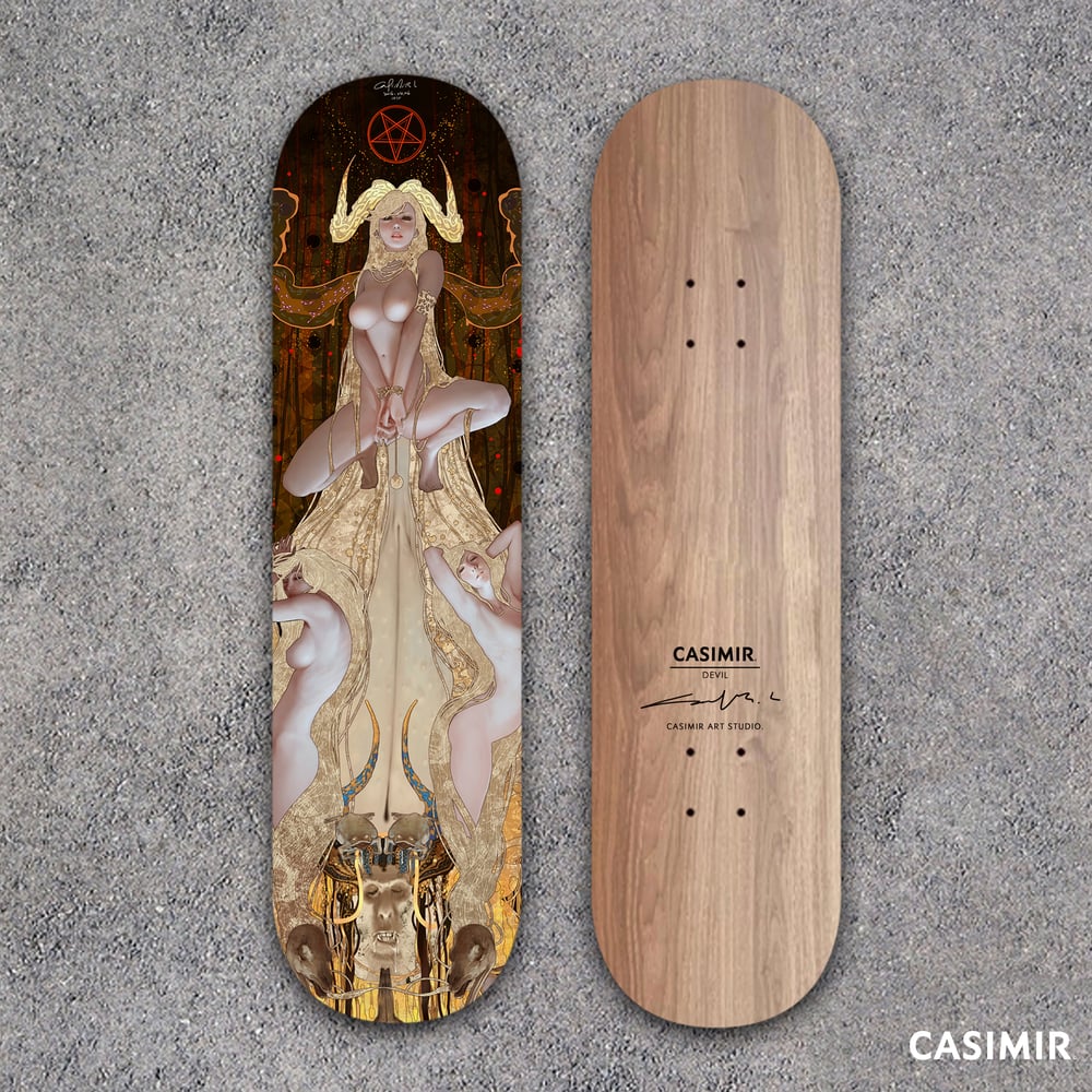 CASIMIR ART Limited Skateboard Pre-order -  TAROT The Devil