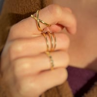 Image 3 of Gold Ellipse Ring