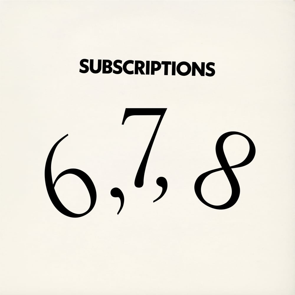 Image of SUBSCRIPTION FOR ISSUE 6, 7, 8