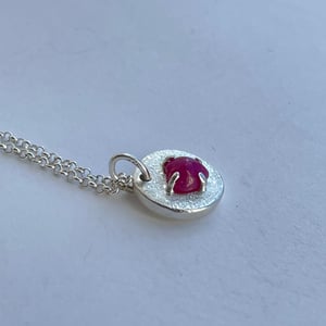 Image of Ruby Heart Necklace