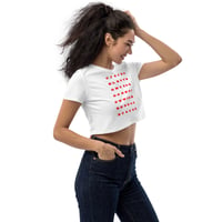 Image 2 of REDDOT I'M PUZZLING CROP TOP