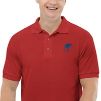 Image 4 of OSTRICH LEVEL Polo Shirt Blue