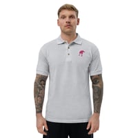 Image 4 of OSTRICH LEVEL Polo Shirt Pink
