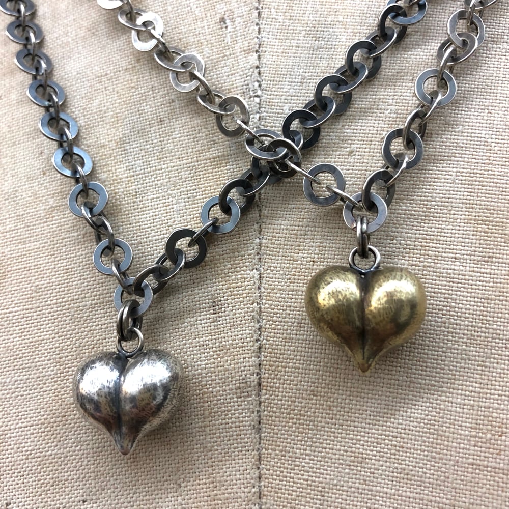 Image of Big cheeky heart necklace 